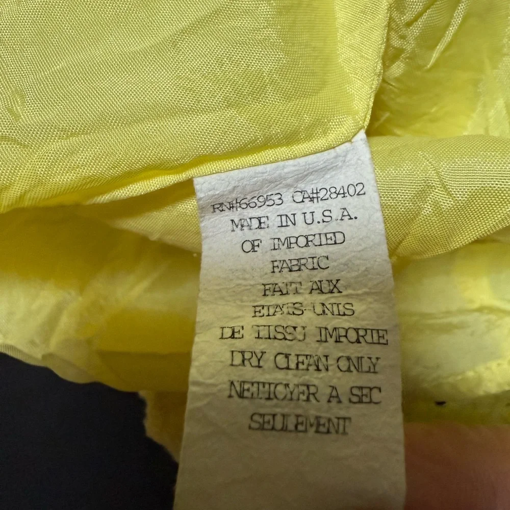 Vintage Cynthia Steffe yellow eyelet sundress Sz 8 made USA cotton fit flare - Picture 6 of 9